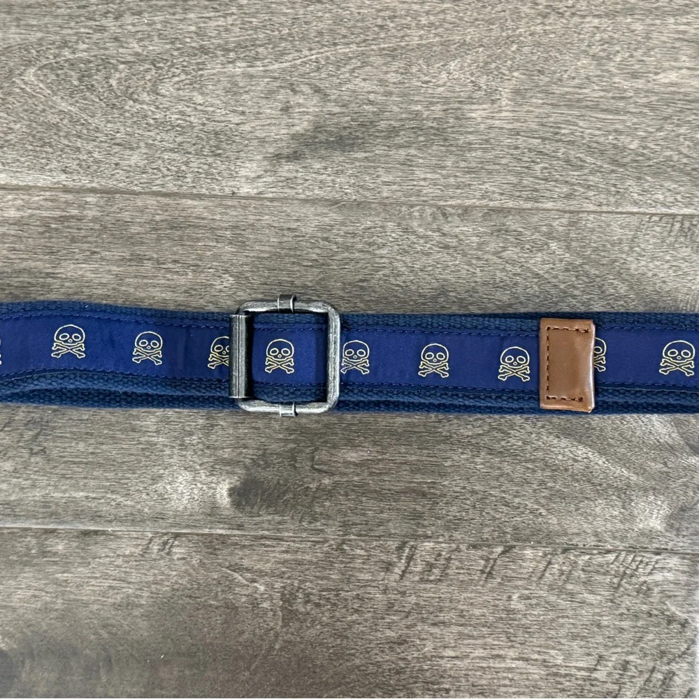 Cat & Jack Navy Skull Belt